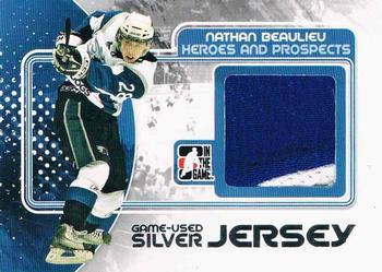 2010-11 In The Game Heroes and Prospects - Game Used Jerseys Silver #M32 Nathan Beaulieu  Front