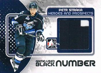 2010-11 In The Game Heroes and Prospects - Game Used Numbers Black #M37 Petr Straka  Front