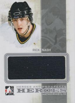 2010-11 In The Game Heroes and Prospects - Heroes Game Used Jerseys Silver #HM03 Rick Nash  Front