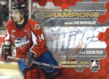 2010-11 In The Game Heroes and Prospects - Memorial Cup Champions #MC-02 Adam Henrique  Front
