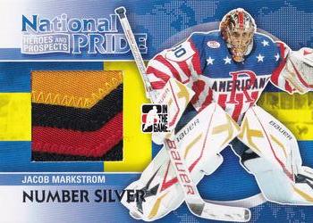 2010-11 In The Game Heroes and Prospects - National Pride Numbers Silver #NATP04 Jacob Markstrom  Front