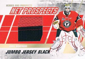 2010-11 In The Game Heroes and Prospects - Net Prospects Jerseys Black #NPM04 Louis Domingue  Front