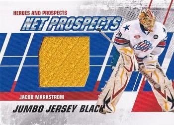 2010-11 In The Game Heroes and Prospects - Net Prospects Jerseys Black #NPM10 Jacob Markstrom  Front