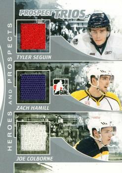 2010-11 In The Game Heroes and Prospects - Prospect Trios Silver #PT5 Tyler Seguin / Zach Hamill / Joe Colborne  Front