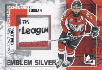 2010-11 In The Game Heroes and Prospects - Subway Series Emblems Silver #CRM33 P.K. Subban  Front