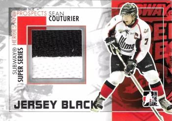 2010-11 In The Game Heroes and Prospects - Subway Series Jumbo Jerseys Black #SSM-14 Sean Couturier  Front