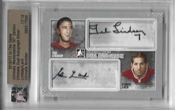 2010-11 In The Game Ultimate Memorabilia - Autographs Duals #22 Ted Lindsay / Elmer Lach  Front