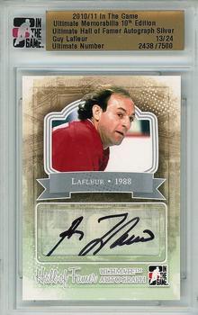 2010-11 In The Game Ultimate Memorabilia - Hall of Famer Autographs #23 Guy Lafleur  Front