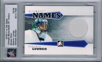2010-11 In The Game Ultimate Memorabilia - Names #33 Roberto Luongo Front