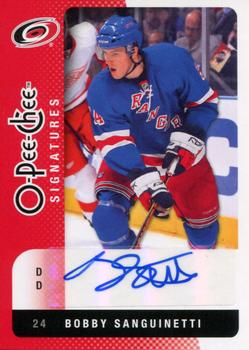 2010-11 O-Pee-Chee - Signatures #OS-BS Bobby Sanguinetti  Front