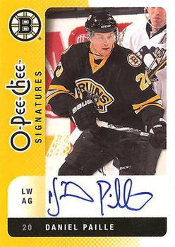 2010-11 O-Pee-Chee - Signatures #OS-DP Daniel Paille Front