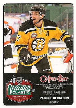 2010-11 O-Pee-Chee - Winter Classic #WC-12 Patrice Bergeron  Front