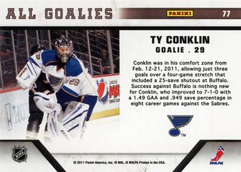 2010-11 Panini All Goalies - Up Close #77 Ty Conklin Back