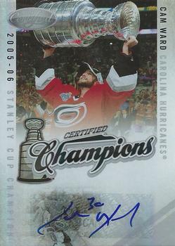 2010-11 Panini Certified - Champions Autographs #15 Cam Ward  Front