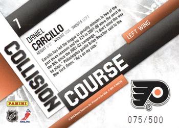 2010-11 Panini Certified - Collision Course #7 Daniel Carcillo  Back