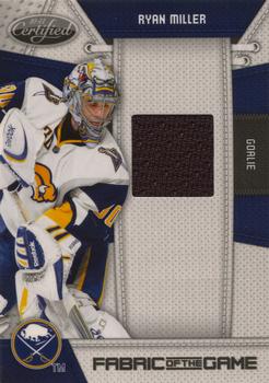 2010-11 Panini Certified - Fabric of the Game #RM Ryan Miller  Front