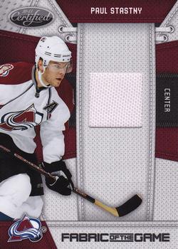 2010-11 Panini Certified - Fabric of the Game #PST Paul Stastny  Front