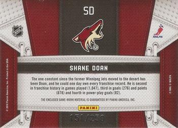 2010-11 Panini Certified - Fabric of the Game #SD Shane Doan  Back