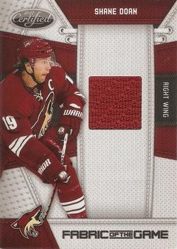 2010-11 Panini Certified - Fabric of the Game #SD Shane Doan  Front