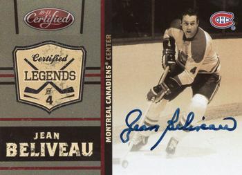 2010-11 Panini Certified - Legends Autographs #6 Jean Beliveau  Front