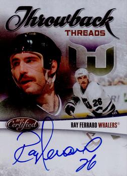 2010-11 Panini Certified - Throwback Threads Autographs #1 Ray Ferraro  Front