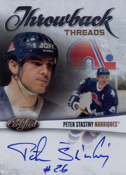 2010-11 Panini Certified - Throwback Threads Autographs #3 Peter Stastny  Front