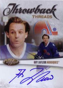 2010-11 Panini Certified - Throwback Threads Autographs #4 Guy Lafleur Front
