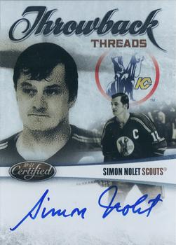 2010-11 Panini Certified - Throwback Threads Autographs #7 Simon Nolet  Front