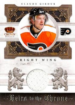 2010-11 Panini Crown Royale - Heirs to the Throne Materials #CG Claude Giroux  Front