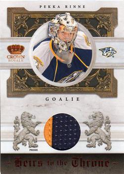 2010-11 Panini Crown Royale - Heirs to the Throne Materials Prime #PR Pekka Rinne  Front