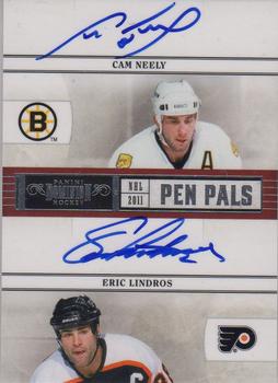 2010-11 Panini Dominion - Pen Pals #3 Cam Neely / Eric Lindros Front