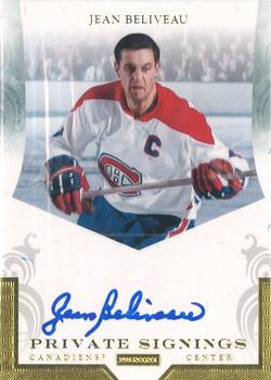2010-11 Panini Dominion - Private Signings #JB Jean Beliveau  Front