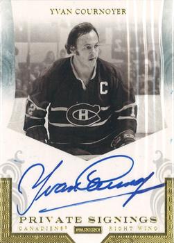 2010-11 Panini Dominion - Private Signings #YC Yvan Cournoyer  Front