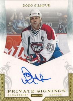 2010-11 Panini Dominion - Private Signings #DG1 Doug Gilmour  Front