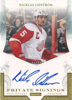 2010-11 Panini Dominion - Private Signings #NL1 Nicklas Lidstrom  Front