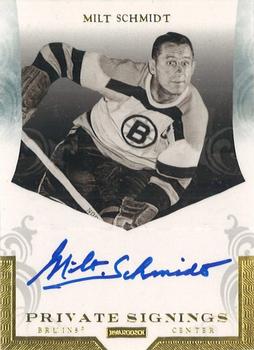 2010-11 Panini Dominion - Private Signings #SCH Milt Schmidt  Front