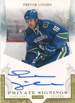 2010-11 Panini Dominion - Private Signings #TL1 Trevor Linden Front
