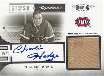 2010-11 Panini Dominion - Stickside Signatures #19 Charlie Hodge  Front