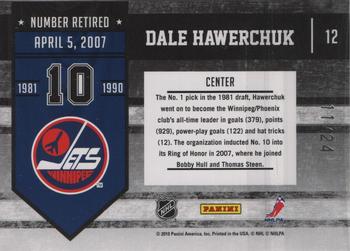 2010-11 Panini Limited - Retired Numbers Gold Spotlight #12 Dale Hawerchuk  Back