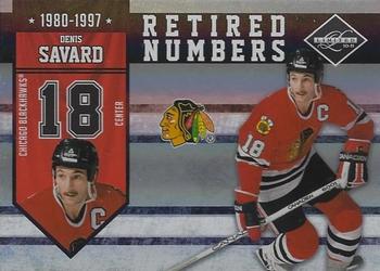 2010-11 Panini Limited - Retired Numbers Silver Spotlight #18 Denis Savard  Front