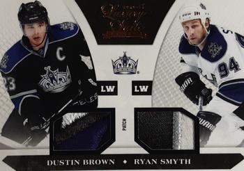 2010-11 Panini Luxury Suite - Prime Patches #85 Dustin Brown / Ryan Smyth  Front