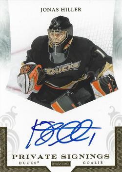 2010-11 Panini Luxury Suite - Private Signings #HIL Jonas Hiller Front