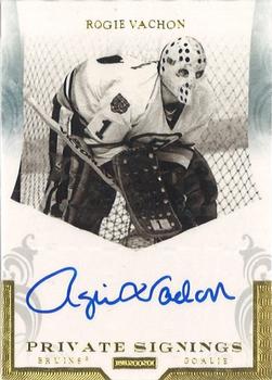 2010-11 Panini Luxury Suite - Private Signings #RV1 Rogie Vachon Front