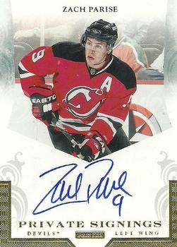 2010-11 Panini Luxury Suite - Private Signings #ZP Zach Parise Front
