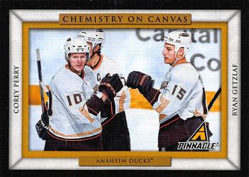 2010-11 Panini Pinnacle - Chemistry On Canvas #2 Ryan Getzlaf / Corey Perry  Front