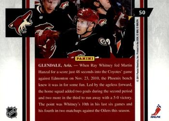 2010-11 Panini Pinnacle - Rink Collection #50 Ray Whitney Back