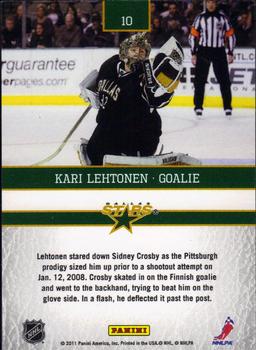 2010-11 Playoff Contenders - Leather Larceny #10 Kari Lehtonen  Back