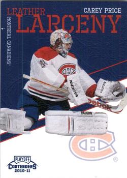 2010-11 Playoff Contenders - Leather Larceny #2 Carey Price  Front