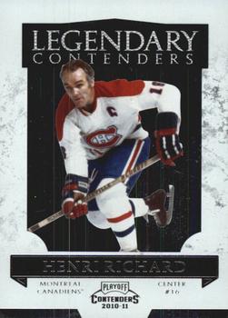 2010-11 Playoff Contenders - Legendary Contenders #16 Henri Richard  Front