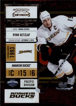 2010-11 Playoff Contenders - Playoff Tickets #21 Ryan Getzlaf  Front